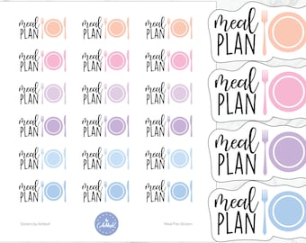 Meal Plan Stickers | Meal Planner Stickers | Dinner Planner Stickers | Cooking Stickers | Lunch Stickers | Journal Stickers | Diary Stickers
