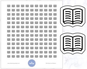 Mini Book Icon Stickers