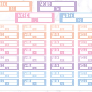 Work Stickers | Work Label Stickers | Work Planner Stickers | Work Tracker Stickers | Label Sticker | Erin Condren Sticker | Work Stickers