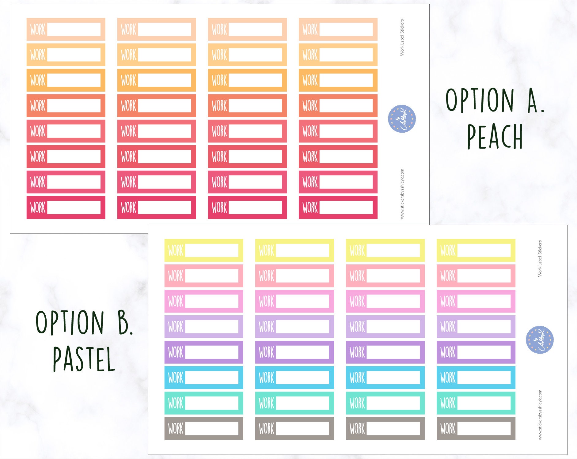 Work Label Stickers | Label Stickers | Work Planner Stickers | Work ...