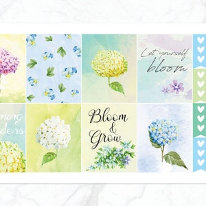 Kit semanal Blooming Garden para planificador Erin Condren / Kit semanal de primavera / Kit semanal de flores / Pegatinas para planificadores verticales y horizontales