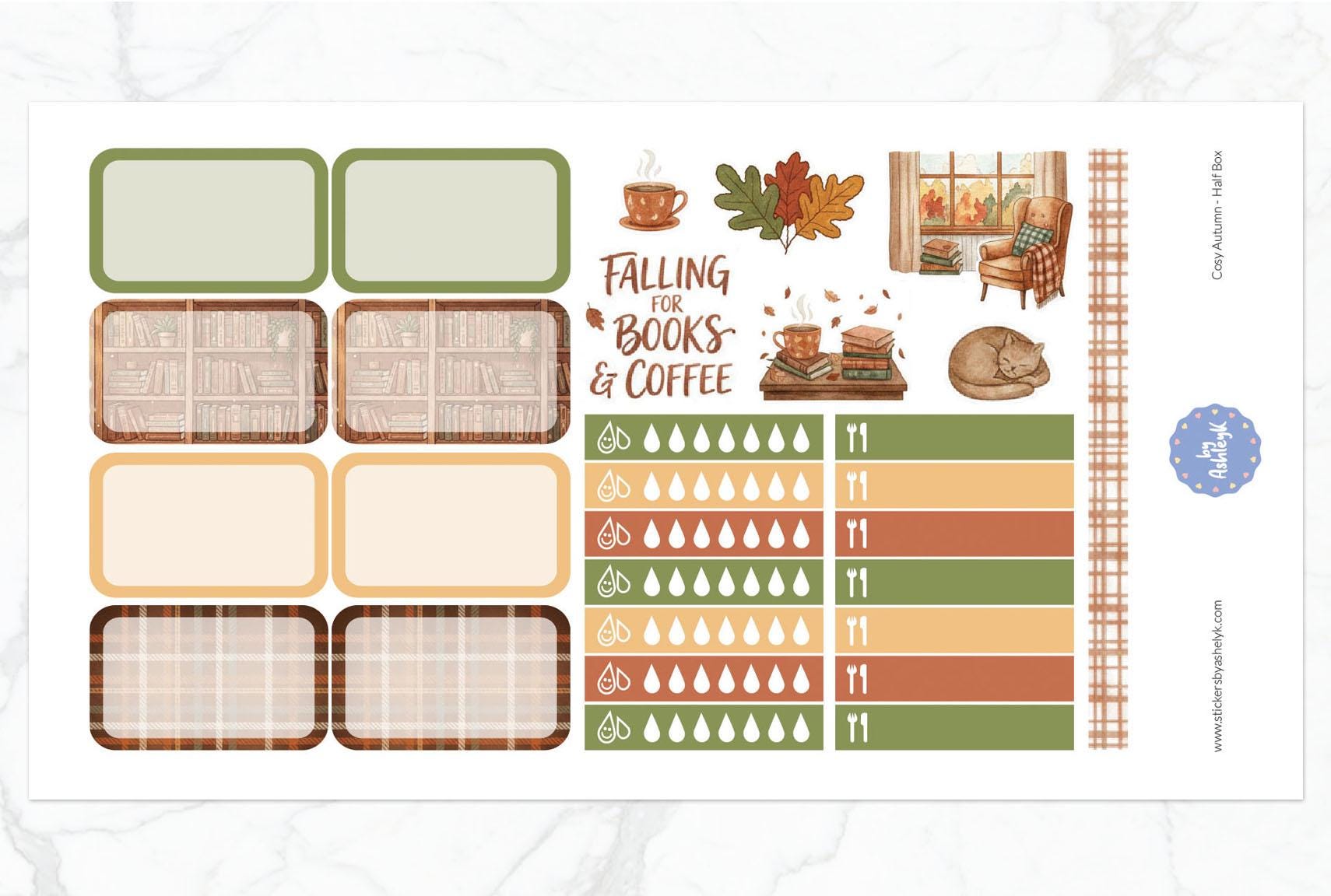 Cosy Autumn Weekly Kit - Erin Condren Planner Stickers - Etsy