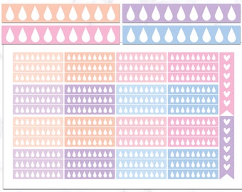 Daily Hydrate Stickers | Hydrate Planner Stickers | Hydrate Stickers | Water Tracking Stickers | Drink Water Stickers | Water Stickers