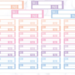 Bill Tracker Planner Aufkleber | Bill Due Aufkleber | Zahlen Aufkleber | Bill Planer Aufkleber | Bill Due Tracker | Bill Paid Aufkleber