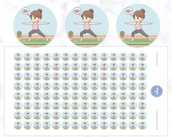 Yoga Class Stickers