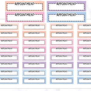 Appointment Label Stickers | Appointment Tracker Stickers | Appointment Planner Stickers | Appointment Tracking Stickers