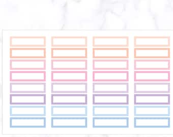 Rectangle Label Planner Stickers | Label Stickers | Planner Stickers | Journal Stickers | Diary Stickers | Erin Condren Stickers