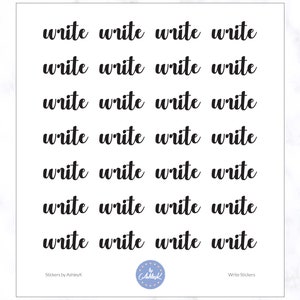 Naklejki Write Planner | Naklejki z napisami | Naklejki do planera | Naklejki do dziennika | Naklejki do pamiętnika | Erin Condren | Happy Planner | Kikki K