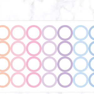 Naklejki okrągłe do planera | Naklejki okrągłe | Naklejki do planera | Naklejki do dziennika | Naklejki do pamiętnika | Bullet Journal | Naklejki Erin Condren