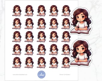 Pegatinas Planner Girl / Pegatinas de Planificación / Pegatinas ¡Vamos a Planificar! / Pegatinas Hora de Planificar / Pegatinas para Agendas / Pegatinas para Diarios