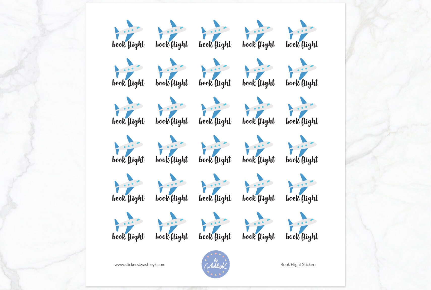 Cute Book Flights Stickers | Book Plane Tickets Stickers | Travel ...