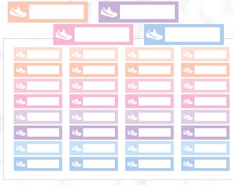 Stickers stappenteller planner | Stickers stappenplanner | Workoutstickers | Stickers hardloopschoenen | Joggingstickers | Plannerstickers