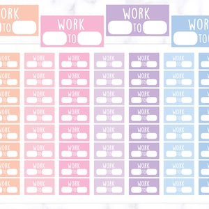 Mini Work Tracker Planner Stickers | Work Planner Stickers | Work Tracking Planner Stickers | Journal Stickers | Erin Condren Stickers