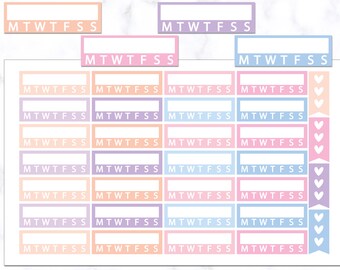 Habit Tracker Planner Stickers | Habit Tracker Stickers | Planner Stickers | Journal Stickers - Erin Condren, The Happy Planner, Kikki K