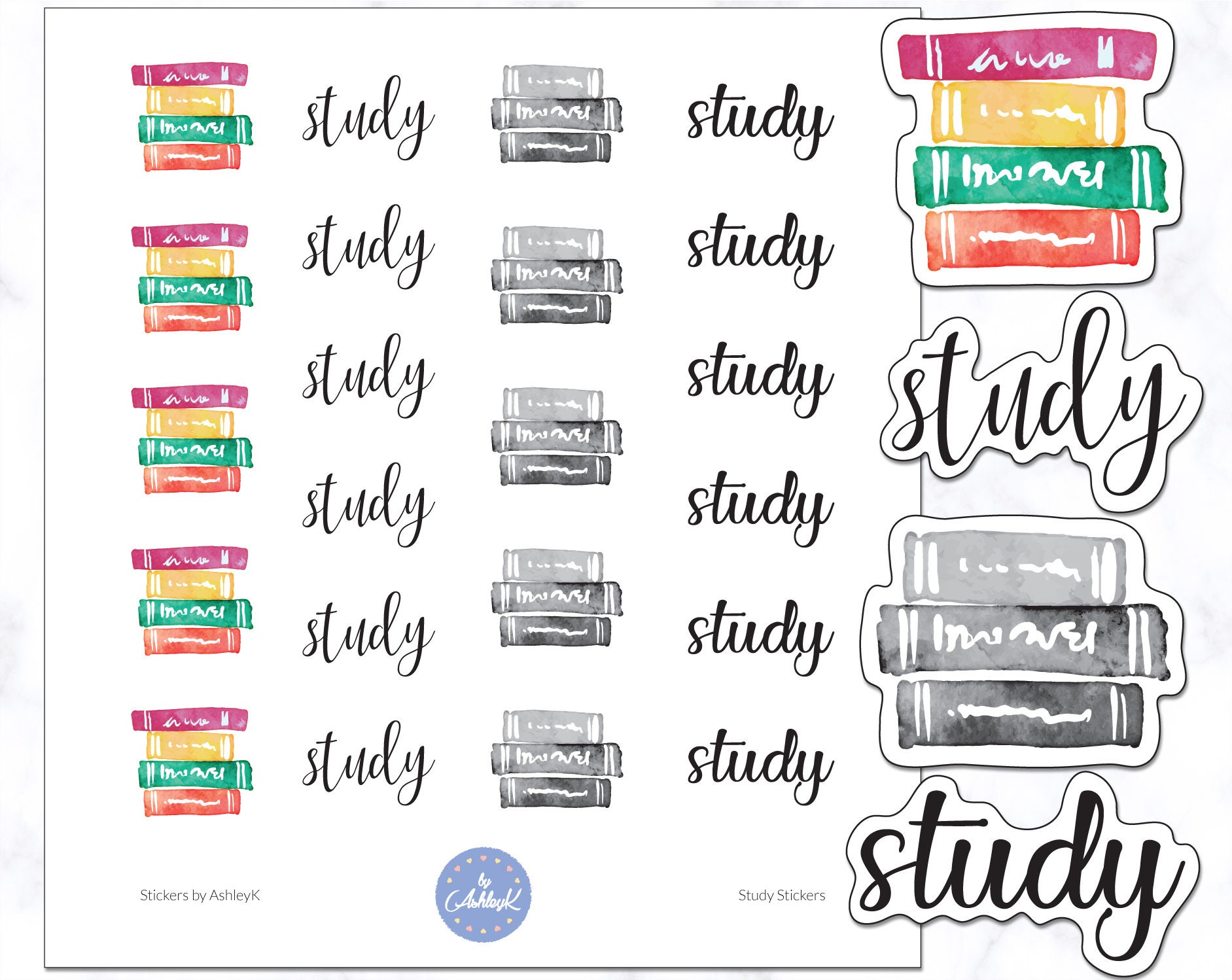 Study Stickers Books Stickers Reading Stickers Study Etsy