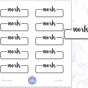 Work Planner Stickers | Work Tracker Stickers | Study Tracker Stickers | Class Tracker Stickers | Functional Stickers | Work Stickers