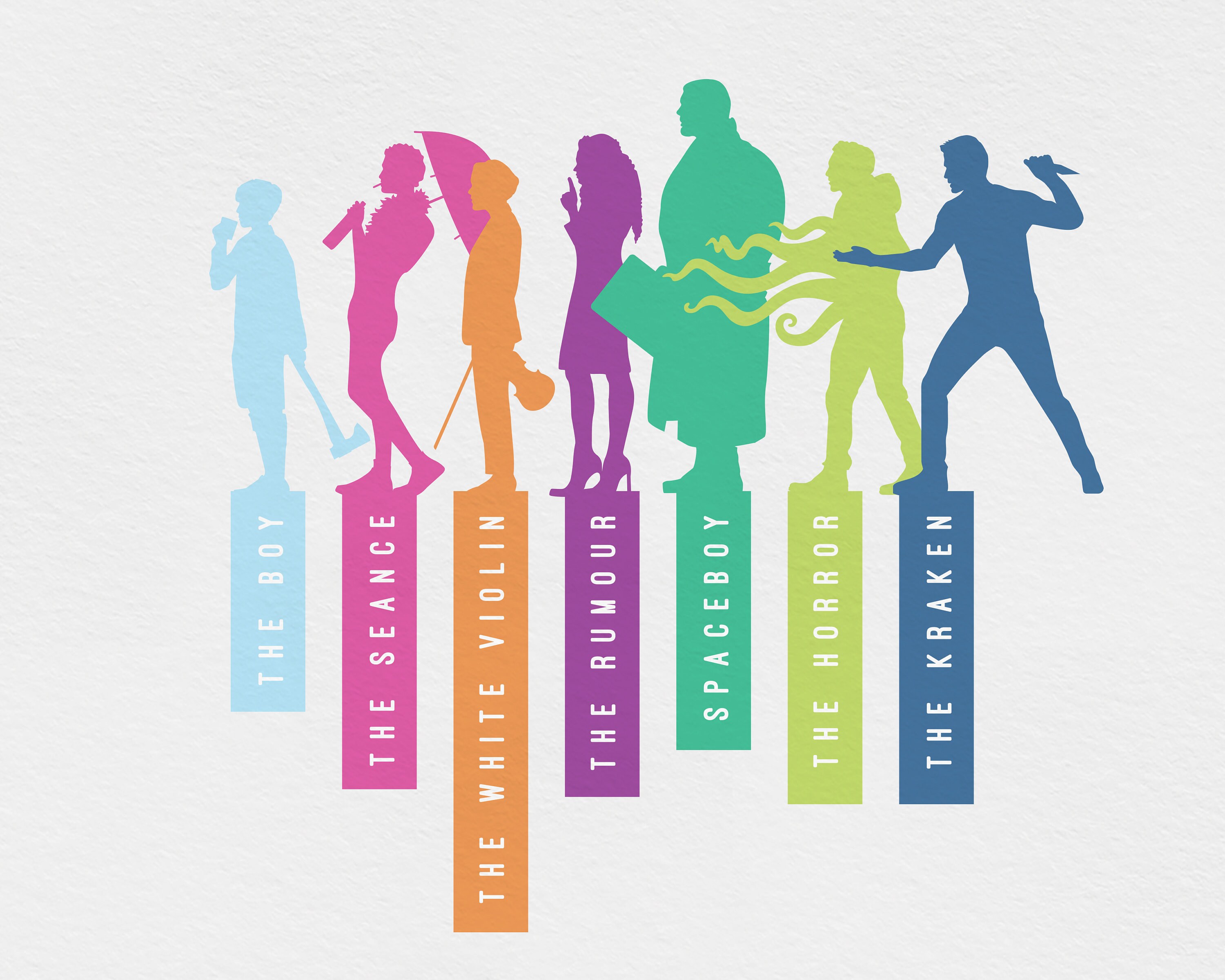 The Umbrella Academy Character Art Silhouette Print Etsy