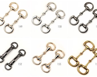 2pcs Horsebit snaffle Bit Loop Ring, Rings Detachable, Leathercraft, leather shoes hardware link decals HG015