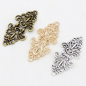 6.3 x 2.8cm Celtic Cardigan Floral Clasp, Sweater Clip, Kimono Cosplay Flower Clasps, Kimonos Clips, Cloak Fasteners, HH002