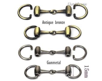 Shoes Bit Loop Ring, One Pair, Outer L7.2 x W2.0cm, Leathercraft, leather shoes hardware link decals HG012