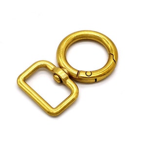 10pcs Antique Gold Finish Swivel Spring Buckle Clasp, Inner 2.0cm