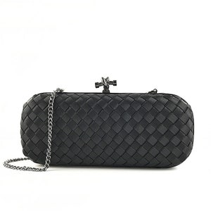 Handamde Fabric Weaved Minaudiere Box Clutch Purse, Women Evening Bag, AE010A image 1