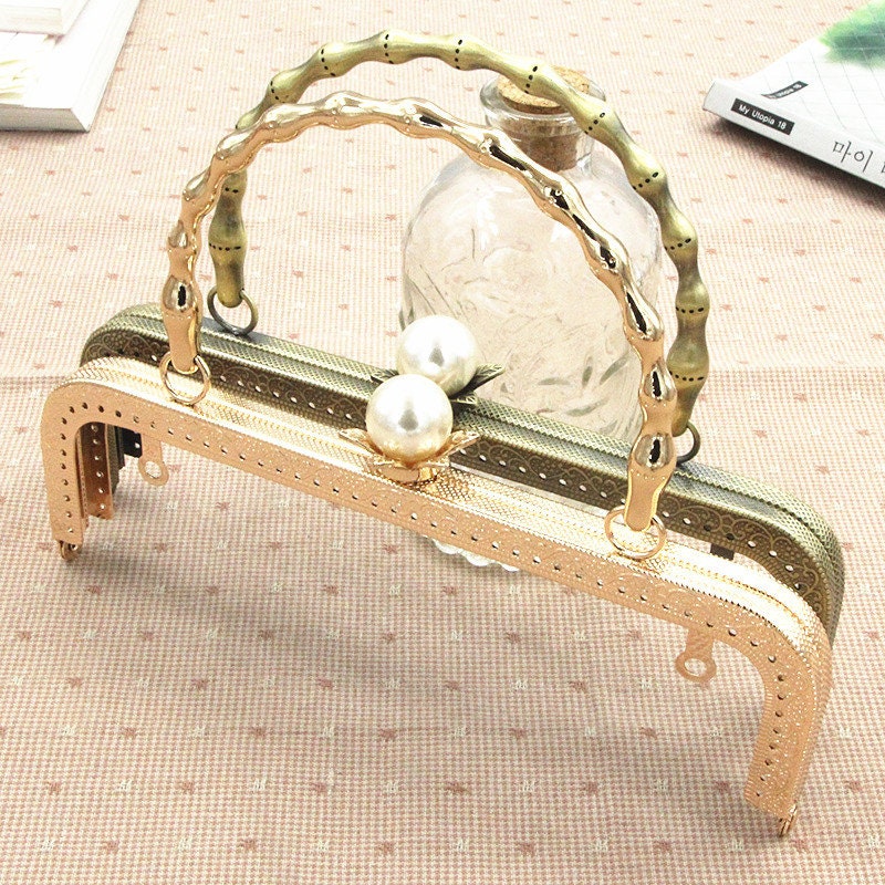 20 X 6.5cm Sew on Bag Metal Frame With 11cm Handle Embossed Etsy