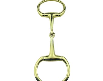 11 inches Large Metal Horsebit for Bag Handle Connector or Bag Decals, Light Gold Color, Leathercraft DIY supplies