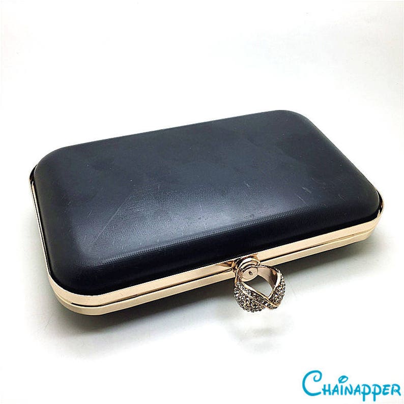 8 x 4 box clutch frame with plastic covers for clutch designer XL42B 20 x 11cm iphone7