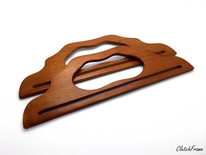 32cm x 10cm tote solid wood bag handle One pair wooden Etsy