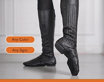 Custom Dance Boots, Cirque and Pole Dancing, Trapeze Boots, Gaiters, Aerial boots