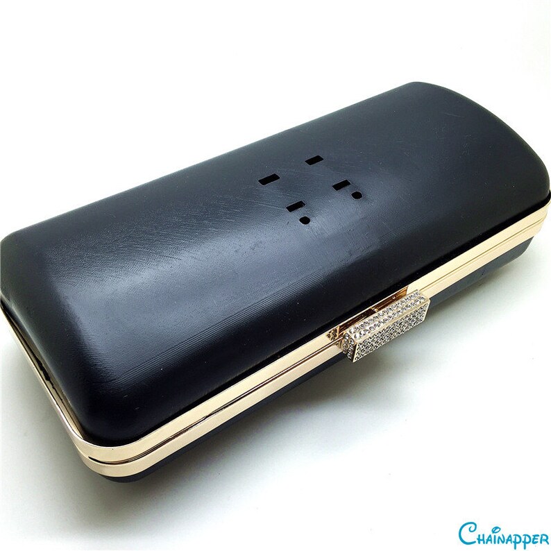 box clutch frame with plastic covers for fashion or wedding dressing designer W01 24x10cm 9x 4 fit for iPhone 876 plus