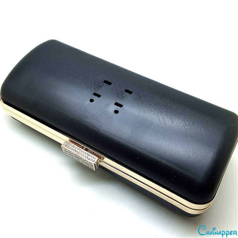 box clutch frame with plastic covers for fashion or wedding dressing designer W01 24x10cm 9x 4 fit for iPhone 876 plus