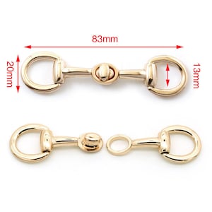 2 piezas de hebilla giratoria para cinturón fino, anilla para bocado de caballo para mujer, gancho para correa de equipaje, HG201