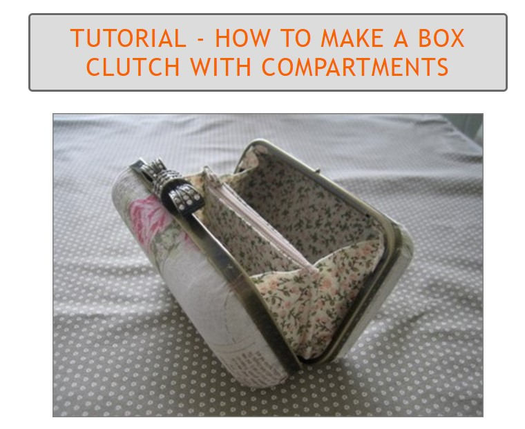 Tutorial How to Make a Box Clutch With Two Compartments Etsy