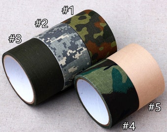 L5 cm (2 pouces) Ruban adhésif pour bagages extérieur ACU camouflage numérique, LD001