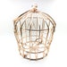 Birdcage metal frame clutch DIY  bag with ring handle, 13cm x 15cm x 16cm AE088 