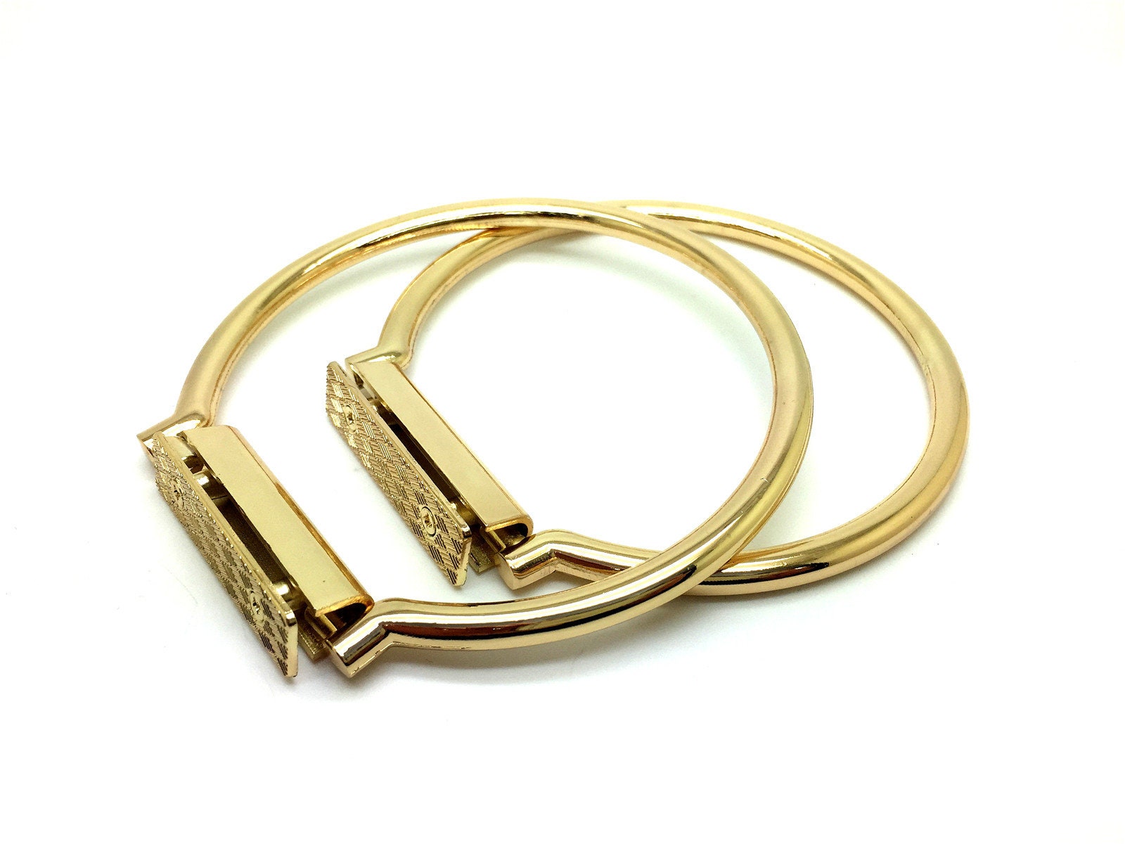 11cm Metal Bag Handle One Pair Ring Style Purse Handbag Etsy