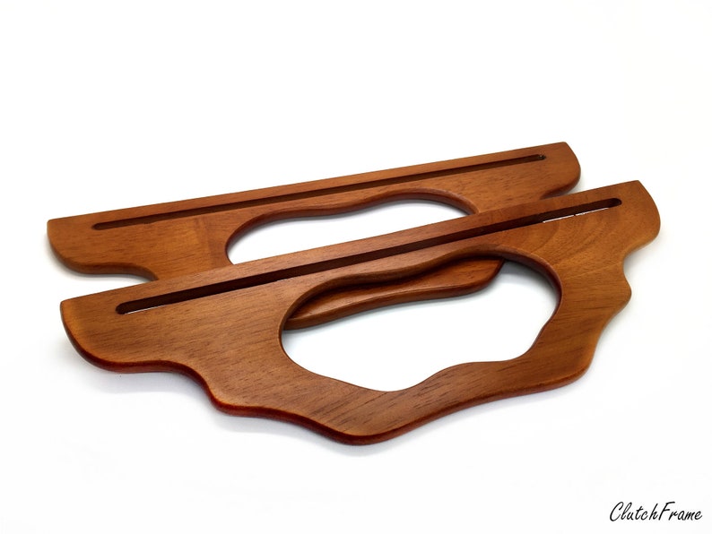 32cm x 10cm tote solid wood bag handle One pair wooden Etsy