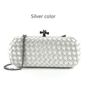 Handamde Fabric Weaved Minaudiere Box Clutch Purse, Women Evening Bag, AE010A image 8