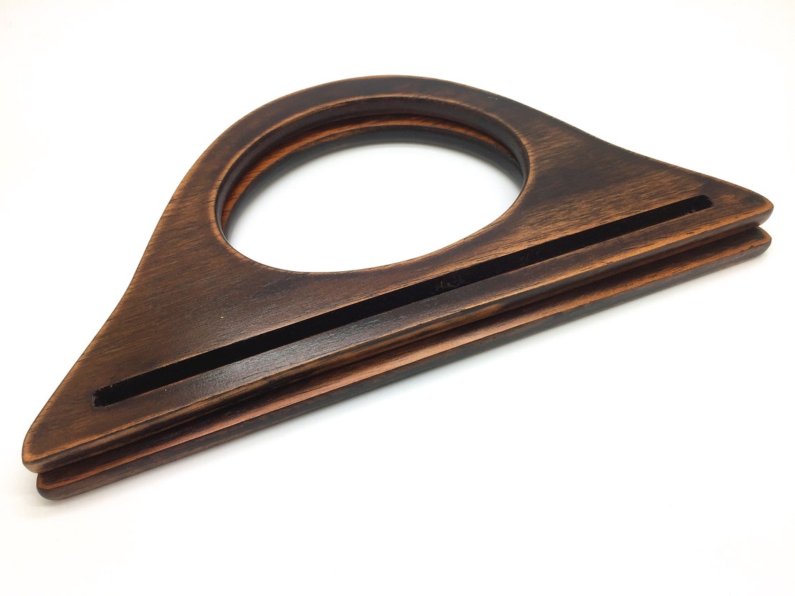 25cm X 12cm Solid Wood Bag Handle One Pair Wooden Handbag Etsy