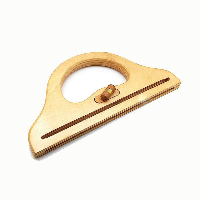 24cm X 12cm Plywood Bag Handle One Pair Handbag Wooden Etsy