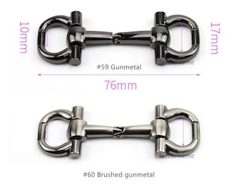 2pcs Horsebit snaffle Bit Loop Ring, Loops detachable, Leathercraft, leather shoes hardware link decals HG002B