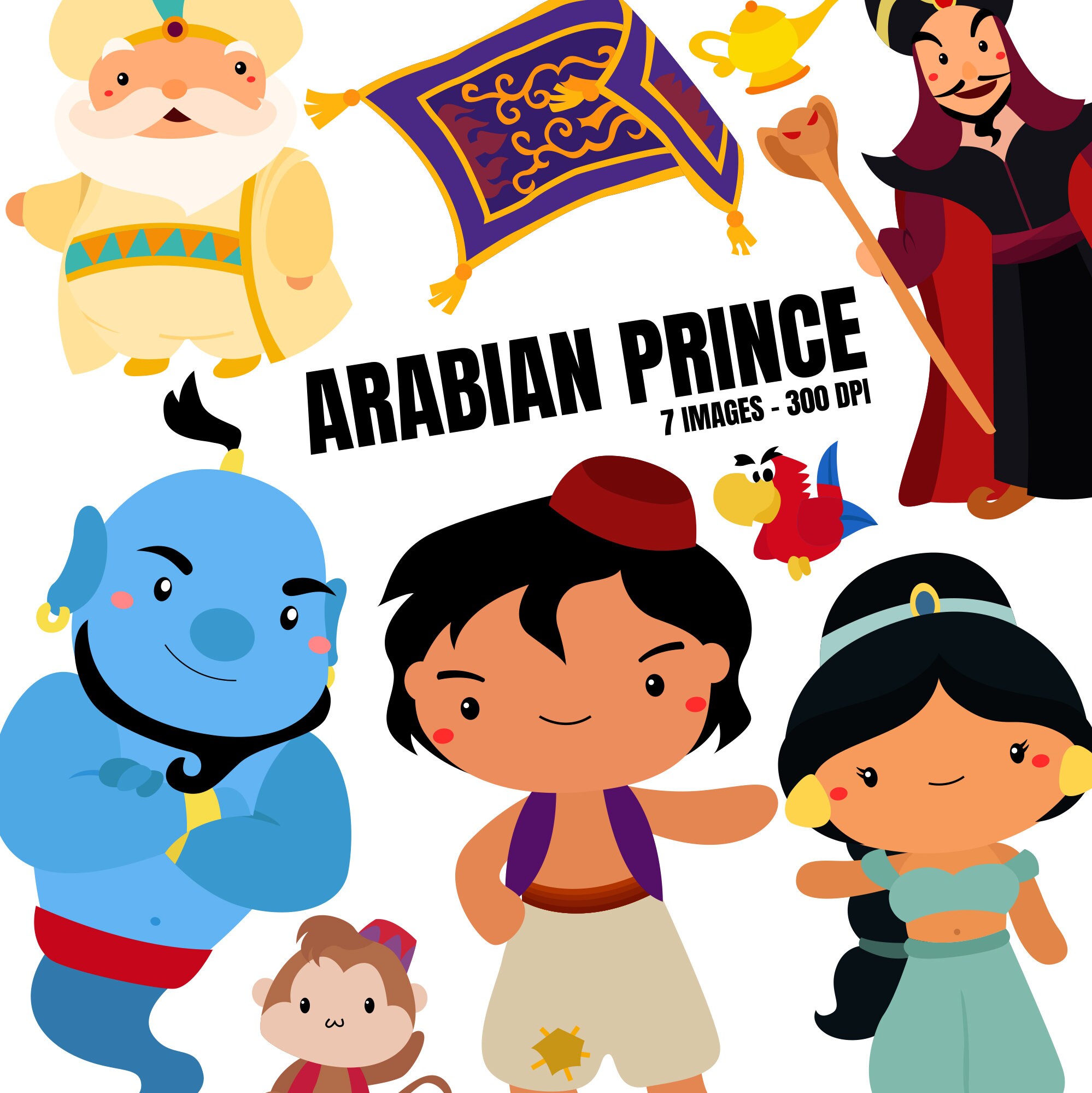 Arabian Night Clipart Kingdom Clip Art Princess Clipart Etsy