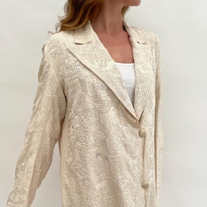 1920s coat embroidered silk antique