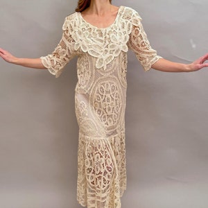 Antique dress tape lace