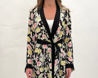 1930s silk robe dressing gown vintage antique