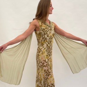 1930s chiffon dress antique