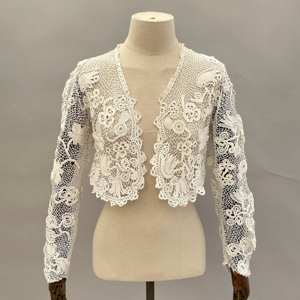 Antique jacket Irish crochet