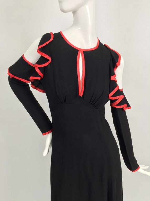 1970s Ossie Clark flamenco dress vintage